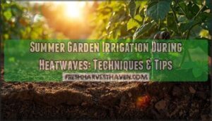 summer garden irrigation during heatwaves