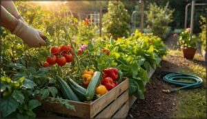 summer garden maintenance and care