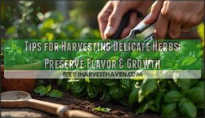 tips for harvesting delicate herbs