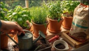 tips for maintaining healthy indoor herb soil
