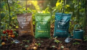 top 3 fertilizers for vegetable gardens