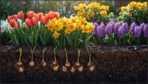 top spring-flowering bulbs (tulips, daffodils, hyacinths)