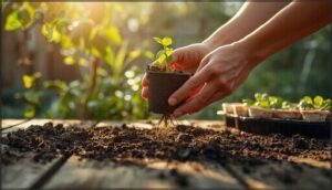 transplanting seedlings outdoors safely