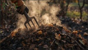 turning and aerating the pile turning and aerating the pile