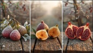 unique exotics: paw paw, fig, pomegranate