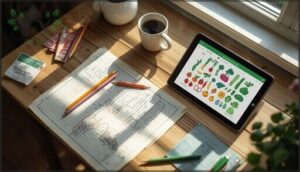 using grid paper or digital planners using grid paper or digital planners