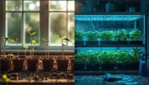 using grow lights vs. natural light using grow lights vs. natural light