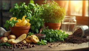 using kitchen scraps and cooking water using kitchen scraps and cooking water