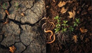 using poor quality or unamended soil using poor quality or unamended soil