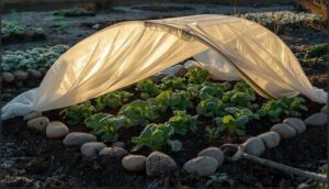 using row covers, blankets, and frost cloths using row covers, blankets, and frost cloths
