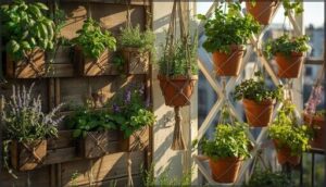 vertical gardens and hanging baskets