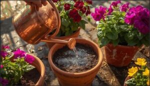 watering container plants during heatwaves watering container plants during heatwaves