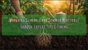 watering schedule for summer vegetable garden