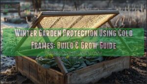winter garden protection using cold frames