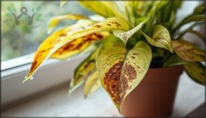 yellowing and browning foliage yellowing and browning foliage