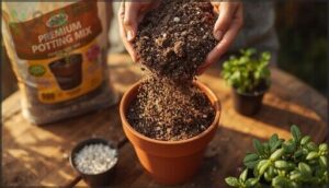 choosing well-draining potting mix choosing well-draining potting mix