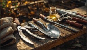 clean and store garden tools clean and store garden tools