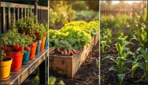 container gardening vs. raised beds vs. in-ground container gardening vs. raised beds vs. in-ground