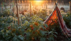 covering plants with household materials covering plants with household materials