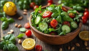 crunchy lemon-pesto garden salad crunchy lemon-pesto garden salad