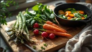 enjoying and cooking spring vegetables