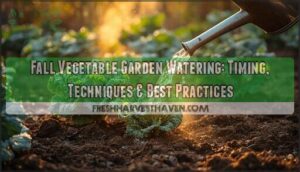 fall vegetable garden watering
