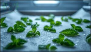 flash freezing tender herbs flash freezing tender herbs