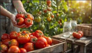 harvesting and storing tomatoes harvesting and storing tomatoes