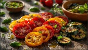 heirloom tomato & zucchini salad heirloom tomato & zucchini salad