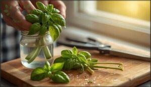 how to take and prepare basil cuttings how to take and prepare basil cuttings