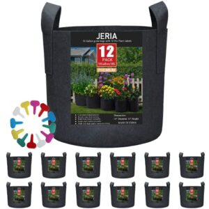 JERIA 12 Pack 10 Gallon, Vegetable/Flower/Plant B089SG6KPP