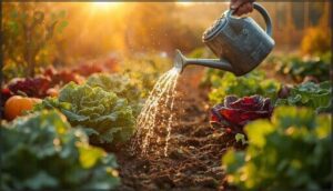 optimal times to water in autumn