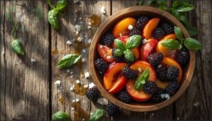 peach and blackberry salad peach and blackberry salad