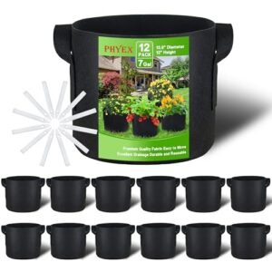 PHYEX 12 Pack 7 Gallon Grow B07P1XT4G9