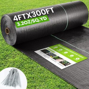Rintea 4FTX300FT Weed Barrier Fabric, B0DXTM6K1X