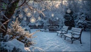 shimmering ornaments and frosty accents shimmering ornaments and frosty accents