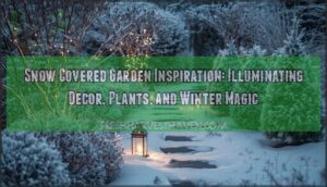 snow covered garden inspiration snow covered garden inspiration