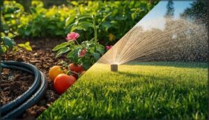 soaker hoses vs. sprinkler systems soaker hoses vs. sprinkler systems