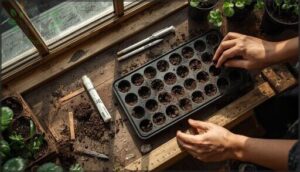 sowing seeds: depth, spacing, and labeling sowing seeds: depth, spacing, and labeling