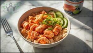 spicy canned salmon salad rice bowl spicy canned salmon salad rice bowl