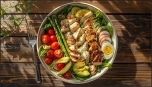 spring cobb salad with lemon-dill dressing spring cobb salad with lemon-dill dressing