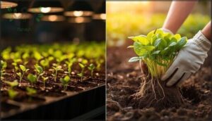 starting seeds indoors vs. transplants starting seeds indoors vs. transplants