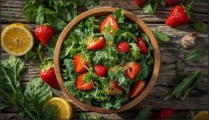 strawberry kale salad strawberry kale salad