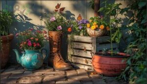 upcycled containers as unique planters upcycled containers as unique planters