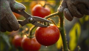 using appropriate harvesting tools to minimize damage using appropriate harvesting tools to minimize damage