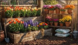using raised beds and containers using raised beds and containers