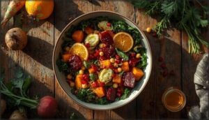 vibrant winter vegetable salads