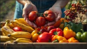 visual inspection (color, size, shape) visual inspection (color, size, shape)