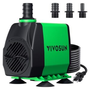 VIVOSUN 800GPH Submersible Pump(3000L/H, 24W), B07L54HB83