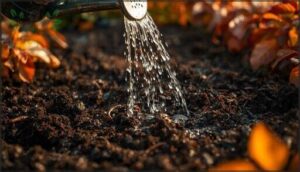 watering and incorporating amendments watering and incorporating amendments